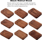 Walnut Wood & Aluminum Headset Holder, Desktop Headphone Stand, Universal headphone holder for most music gaming headsets - Black Walnut