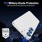 for Samsung Galaxy S25 Plus Camera Lens Protector, Individual Metal Ring Tempered Glass Lens Cover, [Strong Adsorption] Scratch Resistant Ultra-Thin HD Clear Lens Cover, 1 Set-Slivery Ring