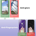 2 Pack Anti Blue Light Matte Screen Protector for iPhone 11 Pro and iPhone xs and iPhone x 5.8-Inch Auto Dust Removal, No Bubbles, Tempered Glass Film, Easy Installation