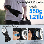SIRUI 15.7"/40cm Mini Quick Set-Up Foldable Softbox, Quick Release with Diffuser Grid Bad for Video Continuous Lighting Compatible with C150X Series, QR40
