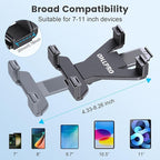 OHLPRO Tablet Wall Mount, Sticky iPad Holder, Damage-Free Adhesive Wall Dock for iPad, Galaxy Tab, and 7-11" Tablets, 360° Rotation Tablet Holder for Car, Bed, Yoga, Kitchen