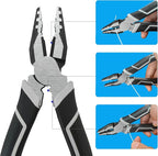 Cable Tethers 5 Pack with Crimping Tool (12 Inches, White Color), Adjustable Security Cable Look, Universal DIY Adapter Tethering Ties Kit for Computer Cord, Pre-Assembled, Tamper-Resistant