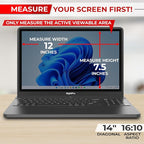 14 Inch 16:10 Laptop Privacy Screen Filter - Computer Monitor Privacy Shield and Anti-Glare Protector