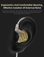 KZ ZSN PRO X Gaming Earbuds in Ear Monitor Headphones, High Fidelity IEMS Earphones, Hybrid Dual Driver Wired Earbuds with 1BA 1DD Detachable Tangle-Free Cable for Computer Tablet (Black, with Mic)