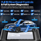 XTOOL D9S Automotive Diagnostic Tool, Wireless OBD2 Scanner with ECU Coding, Topology, Bidirectional Scan Tool 2.0 with FCA, 45+ Resets, Full System, PMI, CAN FD/DoIP, 3-Yr Update