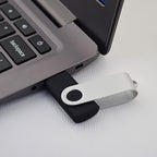 KOOTION Wholesale Bulk 50 Pack USB Flash Drive 128MB Flash Drive Thumb Drive Flash Drives Swivel Memory Stick, Black
