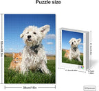Custom 500 Piece Puzzle for Father's Day, Personalized Puzzle from Photos, Make a Puzzl e from a Photo, Wooden P-uzzle Jigsaw for Dad, Family, Wedding, Kids, Pet(15 * 20.5In Vertical)
