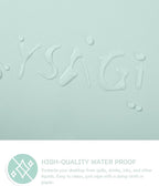YSAGi Non-Slip Leather Desk Pad, Waterproof Laptop Computer Desk Keyboard Mat, Table Protector Blotter Mat, Large Mouse Pad for Office/Work/Home/Decor(Mint Green, 23.6" x 13.7")