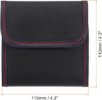 PATIKIL Lens Filter Case, 3-Pocket Camera Filter Case Portable Lens Filter Pouch Photography with Belt Loop Fit Camera Bag Strap Pocket Drone for 25mm-82mm, Black Red