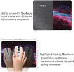 Galaxy Glitter Nebula Mouse Pad, Blue Red Space, Waterproof Non-Slip Rubber Base, 9.5"x7.9" Inch