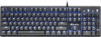 i-rocks K75M Illuminated Mechanical Keyboard, 104 Keys, PBT Keycaps, Backlit LED Light and Shortcut Keys - Programmable Light & Macro Recorder (Cherry MX Red Switch, Black)