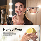 Magnetic Suction Cup Phone Mount for MagSafe Case, Silicone Hands-Free Grip Holder for iPhone and Android, Mirror Shower Phone Stand for Makeup FaceTime Gym Kitchen Bathroom, Yellow