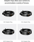 Thypoch M-E Lens Mount Adapter Auto-Lock,Compatible with Leica M Lens to Sony E Mirrorless Camera A7 A7C a7r a7s A7I A9 A9I A1 A1I FX3 FX6 FX9 FX2 A6600 a6500 a6400 a6300 ZV-E10 ZV-E10 II FX30