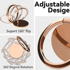 Metal Cell Phone Ring Holder Finger Ring Stand, 360 Degree Rotation Ring Kickstand Grip Holder for Magnetic Car Mount, Rose Gold