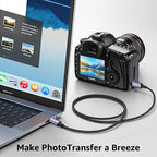 USB 3.1 Micro B to USB C Hard Drive Cables, 6FT 10 Gbps USB C to Micro B, External Hard Drive Cable Compatible with MacBook Pro/Air, iPad/Tablet, iPhone, Samsung Galaxy S24, WD Seagate etc