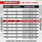 Magnetic Laptop Privacy Screen 13.3 Inch 16:9 - Removable Computer Privacy Filter Shield and Protector