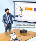 DisplayPort to VGA Cable 6FT, Display Port DP to VGA Adapter, 1080P@60Hz Video Cord from Laptop/Computer (DP) to Monitor/Projector (VGA), (Not Bidirectional, Not for HDMI or USB)