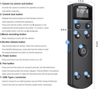 for Fujifilm Rechargeable Camera Remote Control Wireless Shutter Release Compatiable with Fuji X-T30 II, X-S10, X100VI, X-H2S, X-H2, X-T5, X-T4, X-T3, X-S20, X-T50, X-T30, X-M5, X-E5, X Half(Black)