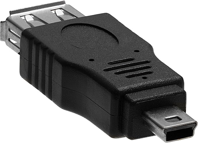 Cmple - [10 Pack Mini USB to USB Adapter Standard USB 2.0 A Female Jack to Mini B Male Plug OTG Connector Converter for Digital Cameras Tablets Dash Cams Transfer Photos to Computer
