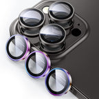 WSKEN for iPhone 14 Pro/iPhone 14 Pro Max Camera Lens Protector,[Night Shooting Mode] HD Tempered Metal Glass Camera Screen Protector Cover Film Accessories, Black + Colorful