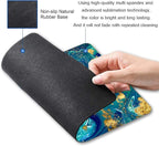 Green Blue Marble Mouse Pad,Gaming Creativity Custom Non-Slip Rubber Base Cute Mouse Pads for Computers Laptop Office,9.5"x7.9"x0.12" Inch
