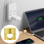 3 Sets Charger Holders for Cords, Adjustable Cable Anchor Holders, Adhesive Metal Cord Clips, Cable Management Wire Organizers for Desk, Office, Nightstand - Gold, Red Bronze, Silver
