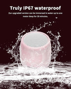 comiso Small Speaker, IPX7 Waterproof Bluetooth Speaker with Stereo Sound and Robust Bass, Mini Speakers with Hands-Free Call, Portable Speakers for Shower, Indoor & Outdoor, Gift for Men, Women