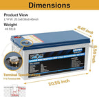Weize 12V 200Ah LiFePO4 Lithium Battery, Built-in Smart BMS, 8000+ Deep Cycles, Low Temperature Protection Rechargable Battery Perfect for RV, Solar, Marine, Overland/Van, and Off Grid Applications