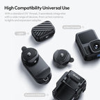 ULANZI CK01 Cka Quick Release Base Set Camera Accessories, Quick Setup Kit with 1/4'' Screw for GoPro DJI Insta360 AKASO Action Cameras, Small Camera and Lights Super-Quick Switching
