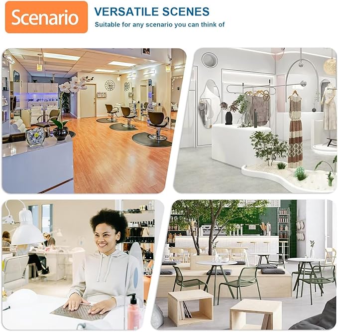 Reception Desk with Counter Modern Checkout Counter with Lockable Drawer Keyboard Tray Receptionist Desk for Office Salon Reception Table H Right 51inch/130cm