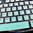 Keyboard Cover Silicone for Logitech K200 K260 K270, Keyboard Cover for Logitech K200 K260 K270 Ergonomic Wireless Keyboards, MK200 MK260 Keyboard Skin Waterproof Dustproof (Mint Green)