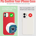AGVEE 3+3 6 Pack for iPhone 12 Pro/12/12 Mini/11 Pro Max/11 Pro/11 - Bling Diamond & Glitter Metal Ring 9H Tempered HD Glass Camera Protector