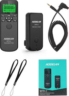 Camera Wireless Remote Shutter Release, Long Exposure Timelapse Remote Control Compatible with Canon 6D Mark II 7D 7D Mark II 5D Mark IV; Replaces Canon RS-80N3 Shutter Release Cords