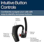 POLY Voyager Legend 50 UC Bluetooth Headset with Charging Case - 4 Noise-Canceling Mics, AI NoiseBlockAI & WindSmart Tech - Bluetooth Headphones with Mic, Smart Call Controls, All-Day Comfort
