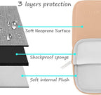 MOSISO Laptop Case 13.3 inch, 13-13.3 inch Laptop Sleeve Bag Compatible with MacBook Air/Pro 13 / Pro 14, HP Dell ASUS Lenovo Notebook, Neoprene Computer Sleeve Bag with Small Case, Peach Fuzz