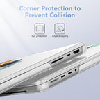 for MacBook Pro 16 inch Case 2021 2022 2023 2024 Release A3186 A3403 M4 A2991 M3 A2780 M2 A2485 M1 Pro/Max, Hard Shell Case with Screen Protector & Keyboard Cover, Cute owl