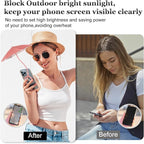 Magnetic Umbrella Phone Stand for Sun Protection,Adjustable Sun Shade Shield for iPhone 16/15/14/13/12 Pro Max,Samsung & Google,Detachable Ring Stand,Heat-Resistant Design,Car Mount Compatible, Pink