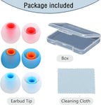 Silicone Replacement Earbud Tips Earbud Covers Ear Tips Fit for in-Ear Headphones (Inner Hole 3.8mm -5.1mm) Earbud Replacement Tips 9 Pairs