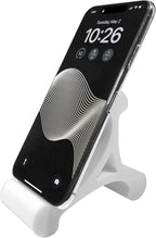 Skalene Phone Stand - 100% Silicone Rubber, Adjustable Phone Holder, Prop, Rest - Desk, Office, Home, Kitchen Accessory (Arctic White)