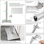 Luxury Floor Stand for Sony HT-A9M2 HT-A9 SA-RRS5 - Aerospace Aluminum Speaker Stand with Adapter Kits, Hi-End Home Theater Accessory, Silver Finish