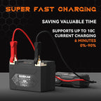 DKL14 550A LiFePO4 Motorcycle Lithium Battery, 12V 4Ah Powersports Battery, Compatible Jet Ski, Quad, Lawn Mower, Scooter, Generator Battery, Snowmobile