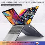 CISSOOK Compatible with MacBook Air 13 inch Case 2021 2020 2019 2018 Release A2337 M1 A2179 A1932, Hard Shell Case+ Keyboard Cover for MacBook Air 13 Inch with Retina Display Touch ID, Universe Space