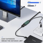 Kumiho 15FT USB 3.0 Extension Cable Active Type A Male to A Female USB Repeater Cable for PlayStation, Xbox, Keyboard, Mouse, USB Flash Drive, Printer, Camera and More