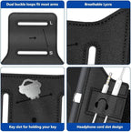 VUP Running Armband 360°Rotatable for iPhone 16/15/14/13/Pro Max/Pro/Mini, Fits All 4-6.7 Inch Smartphones, with Key Holder Phone Armband for Running Hiking Biking (Pack of 10)