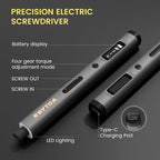 Mini Electric Screwdriver Set 3.7V, Precision Electric Screwdriver Cordless 80-in-1, 4 Torque Settings, 60 S2 Metal Bits, Magnetic Storage, Repair Tool for Electronics Watch Laptop Clocks Cameras