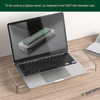 Acrylic Computer Keyboard Cover, Mechanical Keyboard Dust Cover PC Keyboard Cat Protector, Cat Keyboard Protector (1 Pack, Clear)