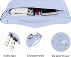 MOSISO Compatible with MacBook Air 13 inch Case 2025 2024 2023 2022 M4 A3240 M3 A3113 M2 A2681, Hard Shell&Sleeve Bag&Keyboard Skin&Webcam Cover&Screen Film for MacBook Air 13.6 inch, Pastel Blue