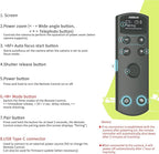 Remote Control for Canon Camera,Rechargeable Wireless Shutter Release with OLED Screen for Canon EOS RP, EOS R, R5, R6, M50, M50 II, 6D Mark II, 77D, 850D, 800D, Rebel T7i, T8i, 90D; Replaces BR-E1