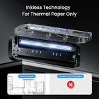 Portable Printers Wireless for Travel, Inkless Printer for Phone & Laptop, Thermal Bluetooth Small Compact Mobile Printer for Home Use, Support 8.5" X 11" US Letter & A4 Size