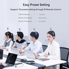 Tenveo 20X Optical Zoom PTZ Conference Room Camera, USB3.0/HDMI FHD 1080P 60FPS, for Video Conferencing Business Meeting Live Streaming Church Services Worship Events Education Zoom Teams OBS